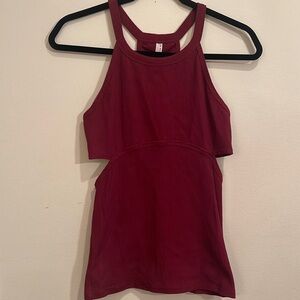 Free People FP Movement Cranberry Ribbed Tank